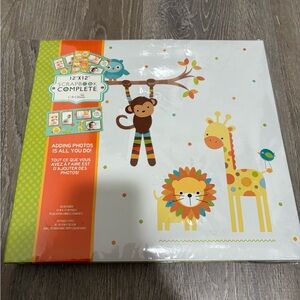 New 12x12 Scrapbook Complete with Animal Design